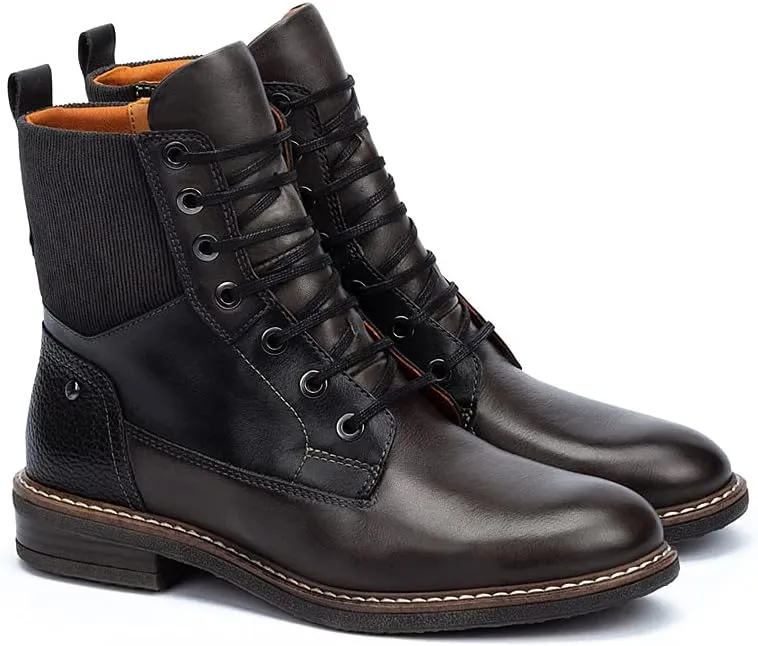 PIKOLINOS Flat Ankle Boots Leather Aldaya for Woman