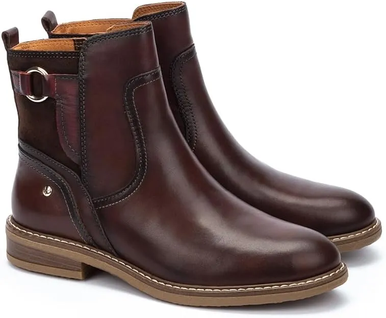 PIKOLINOS Flat Ankle Boots Leather Aldaya for Woman