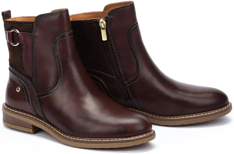 PIKOLINOS Flat Ankle Boots Leather Aldaya for Woman