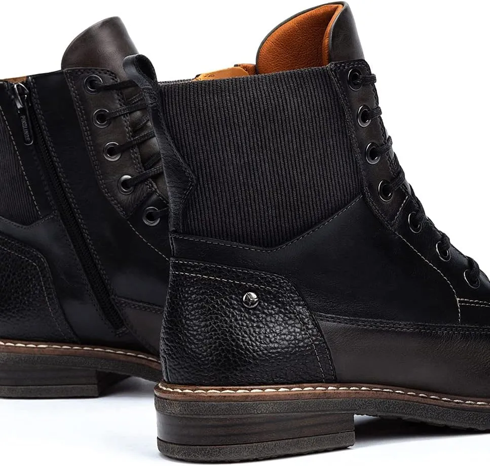 PIKOLINOS Flat Ankle Boots Leather Aldaya for Woman