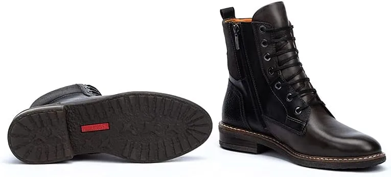PIKOLINOS Flat Ankle Boots Leather Aldaya for Woman