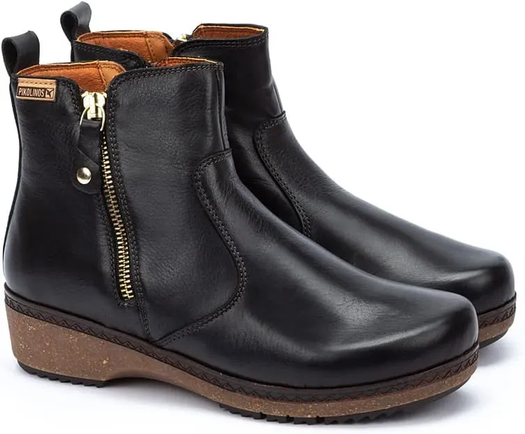 PIKOLINOS Flat Ankle Boots Leather Granada for Woman