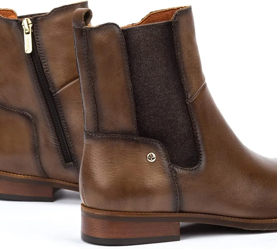PIKOLINOS Flat Ankle Boots Leather Royal for Woman