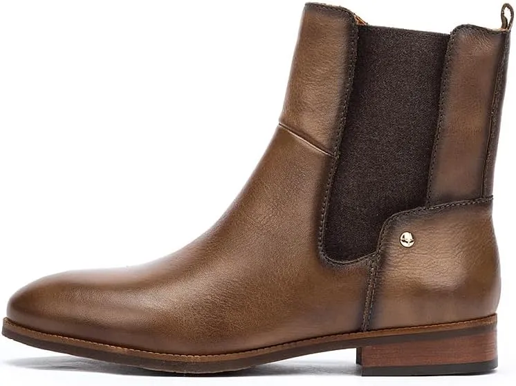 PIKOLINOS Flat Ankle Boots Leather Royal for Woman