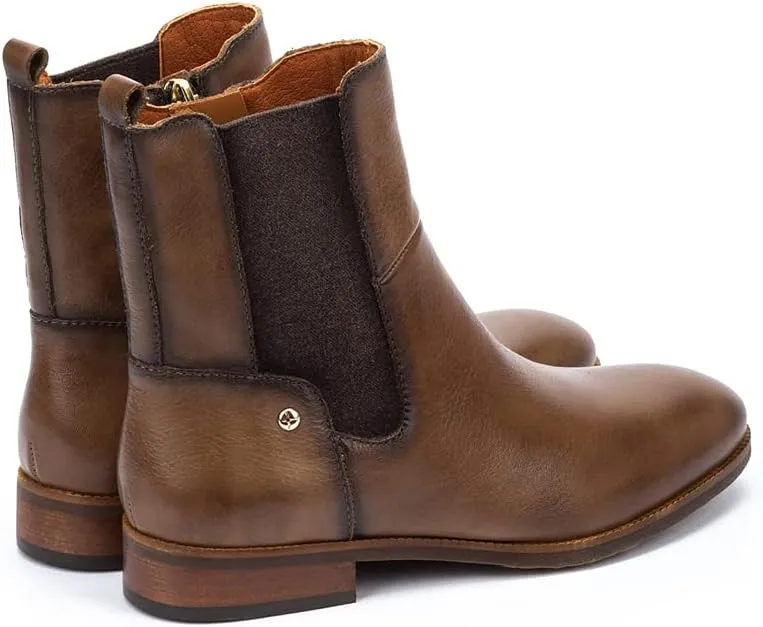 PIKOLINOS Flat Ankle Boots Leather Royal for Woman