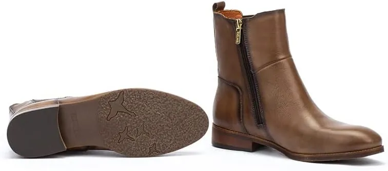 PIKOLINOS Flat Ankle Boots Leather Royal for Woman