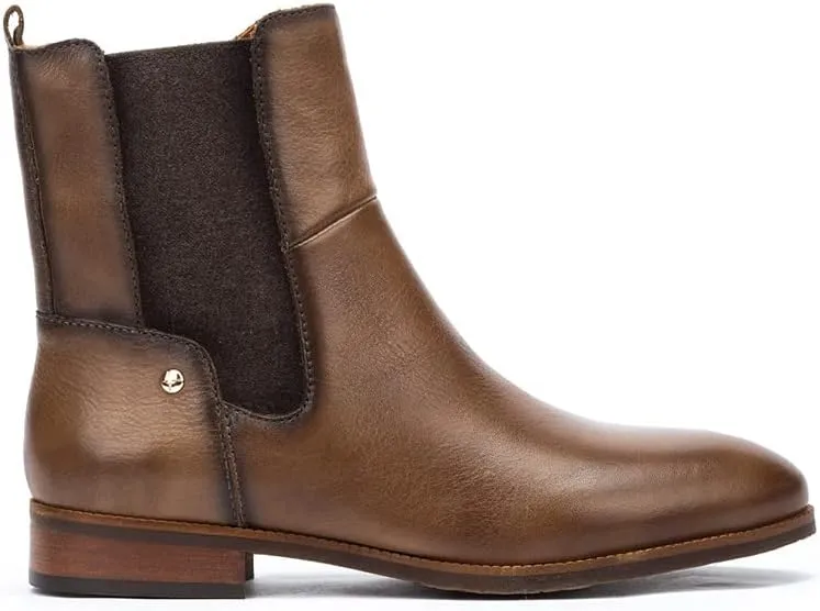 PIKOLINOS Flat Ankle Boots Leather Royal for Woman
