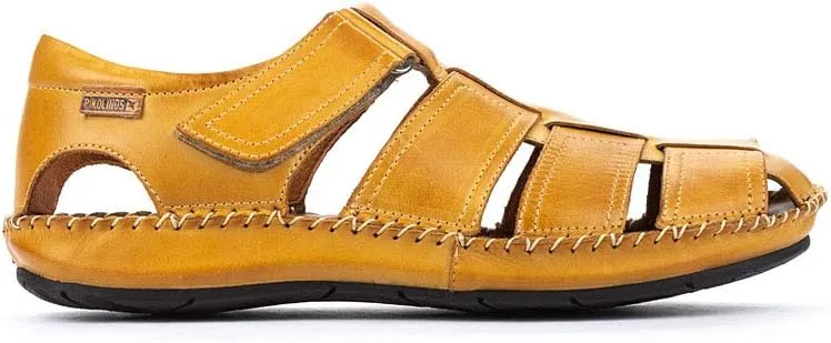 PIKOLINOS Flat Sandals Leather Tarifa for Man