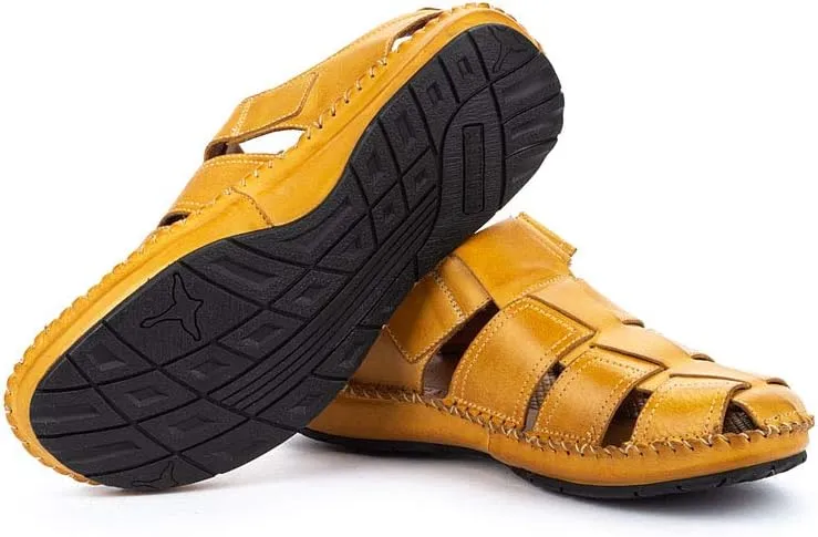 PIKOLINOS Flat Sandals Leather Tarifa for Man