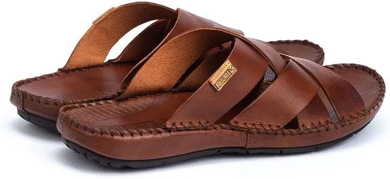 PIKOLINOS Flat Sandals Leather Tarifa for Man