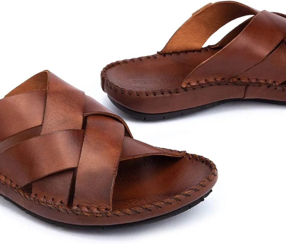 PIKOLINOS Flat Sandals Leather Tarifa for Man