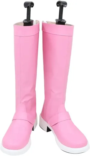 Pocket Monsters Dawn Cosplay Shoes Boots Party Women Pink Boots Costume Props