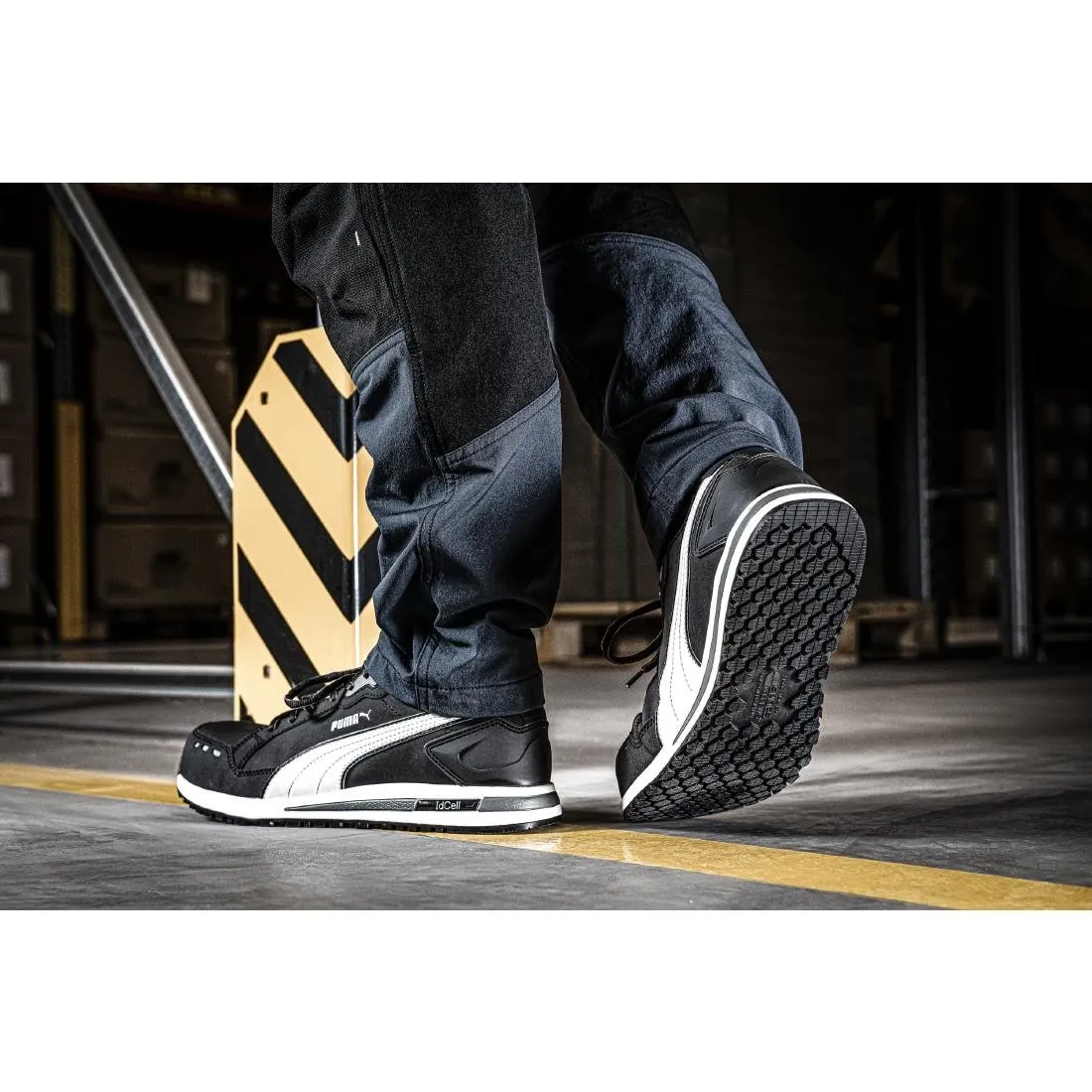 Puma Airtwist Safety Trainer Black & White  41