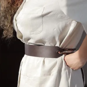 "Taweez" Flat Belt - Brown