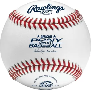 Rawlings | Pony League Baseballs | Competition Grade | RPLB1 | Youth/14U | Multiple Count Options