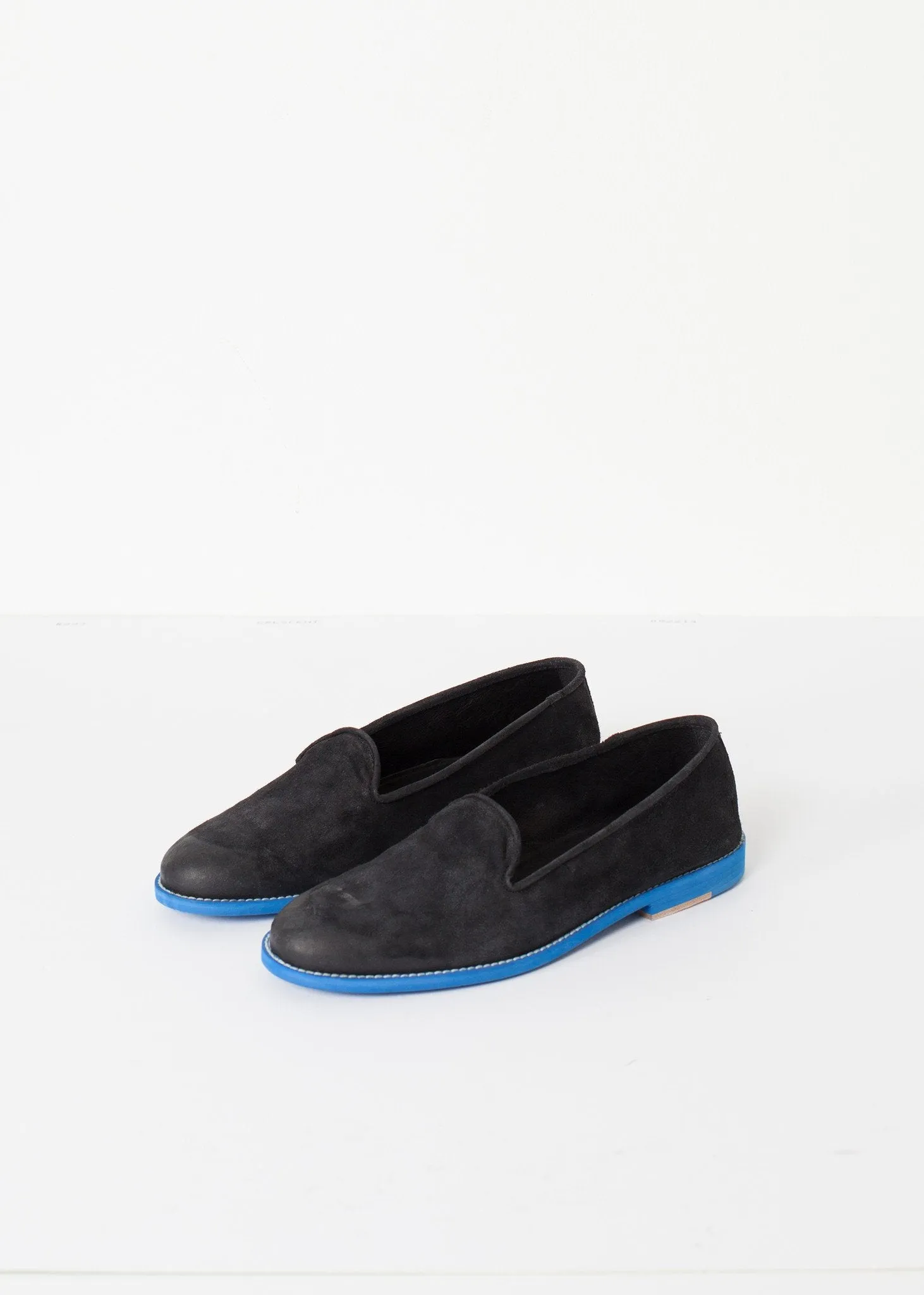 Referral discount Suede Black/Blue Loafers - Private sale
