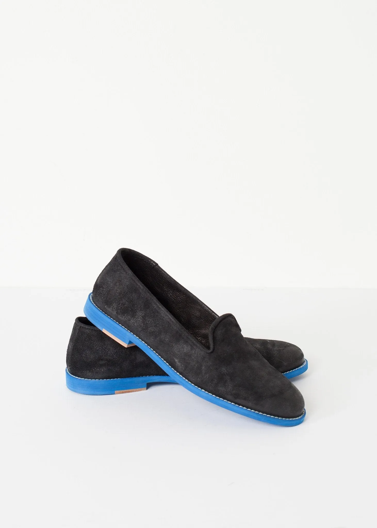 Referral discount Suede Black/Blue Loafers - Private sale