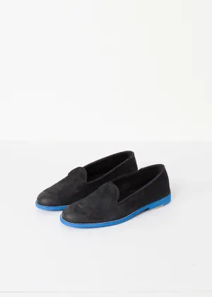 Referral discount Suede Black/Blue Loafers - Private sale