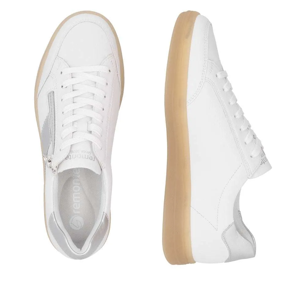 Remonte White Wide Fit Trainer |D2C0280