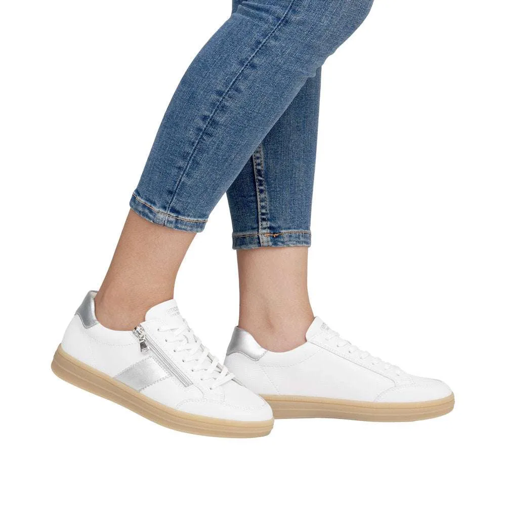 Remonte White Wide Fit Trainer |D2C0280