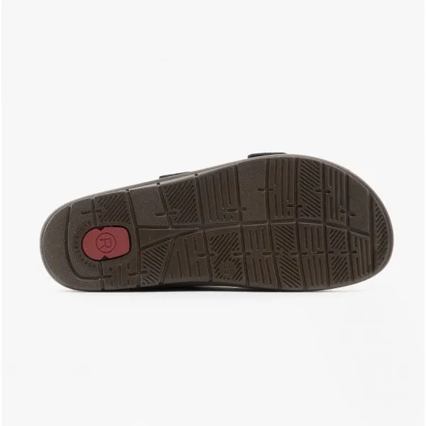 Rohde 5864 Womens Leather Mule Sandals Multi