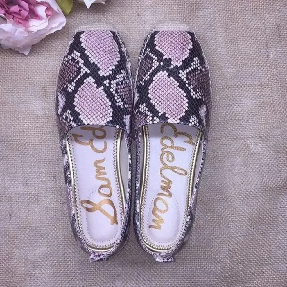 Sam Edelman Snake Print Loafers 7M