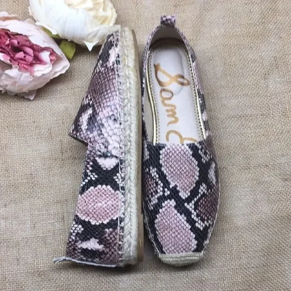 Sam Edelman Snake Print Loafers 7M