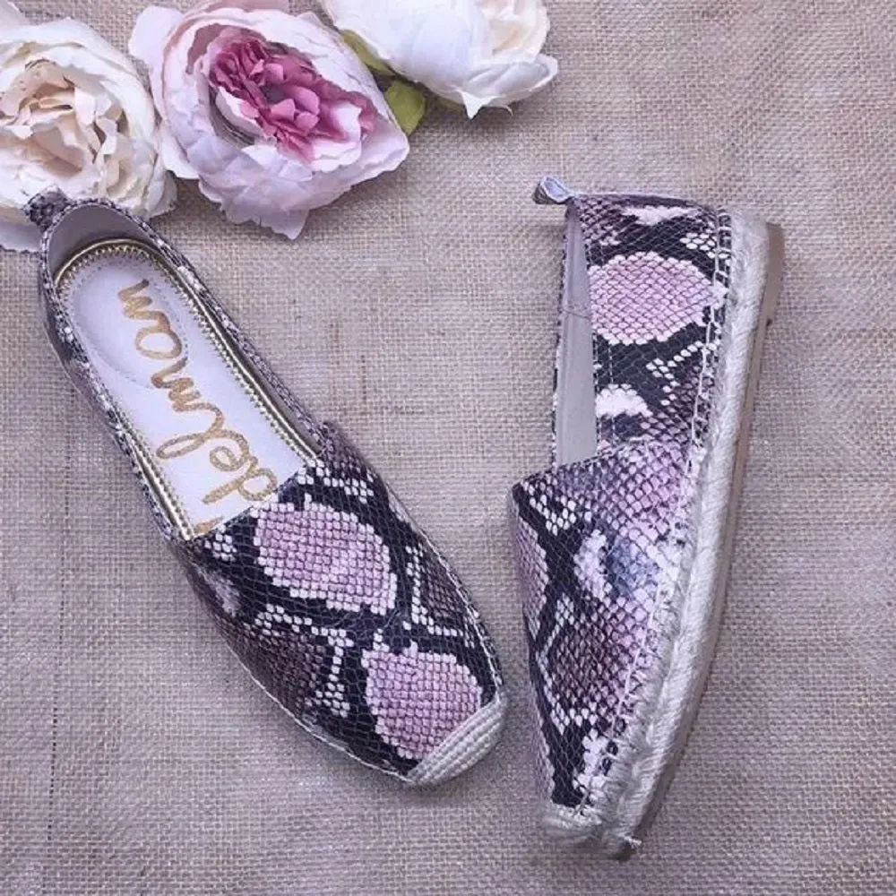 Sam Edelman Snake Print Loafers 7M