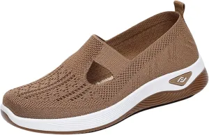 Shoes for Women Walking Wove Breathable Soft Sole Sneakers on Arch Support Sneakers Casual Athletic Work Shoes