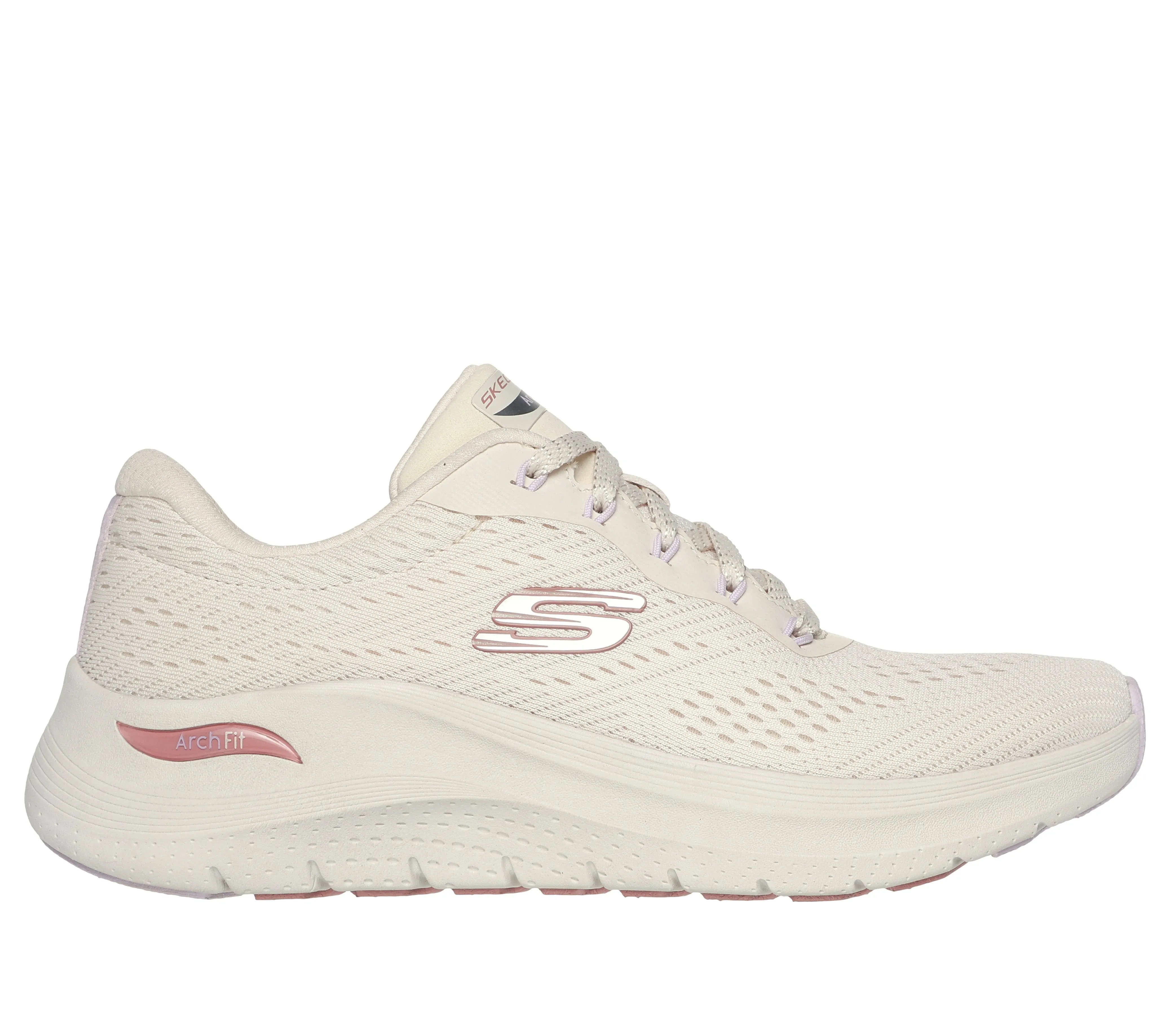 SKECHERS - 150051 ARCH FIT 2.0 BIG LEAGUE LACED TRAINER - NATURAL MULTI