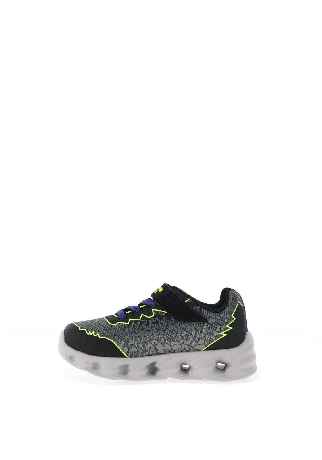 Skechers Toddler Boy S Lights Zorento Trainer, Black Multi
