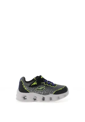 Skechers Toddler Boy S Lights Zorento Trainer, Black Multi