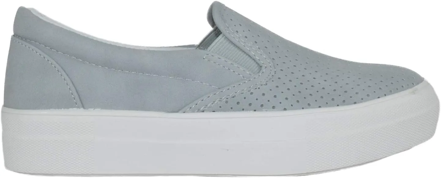 Soda Flat Women Shoes Slip On Loafers Casual Sneakers Memory Foam Insoles Hidden Platform/Flatform Round Toe Croft-G