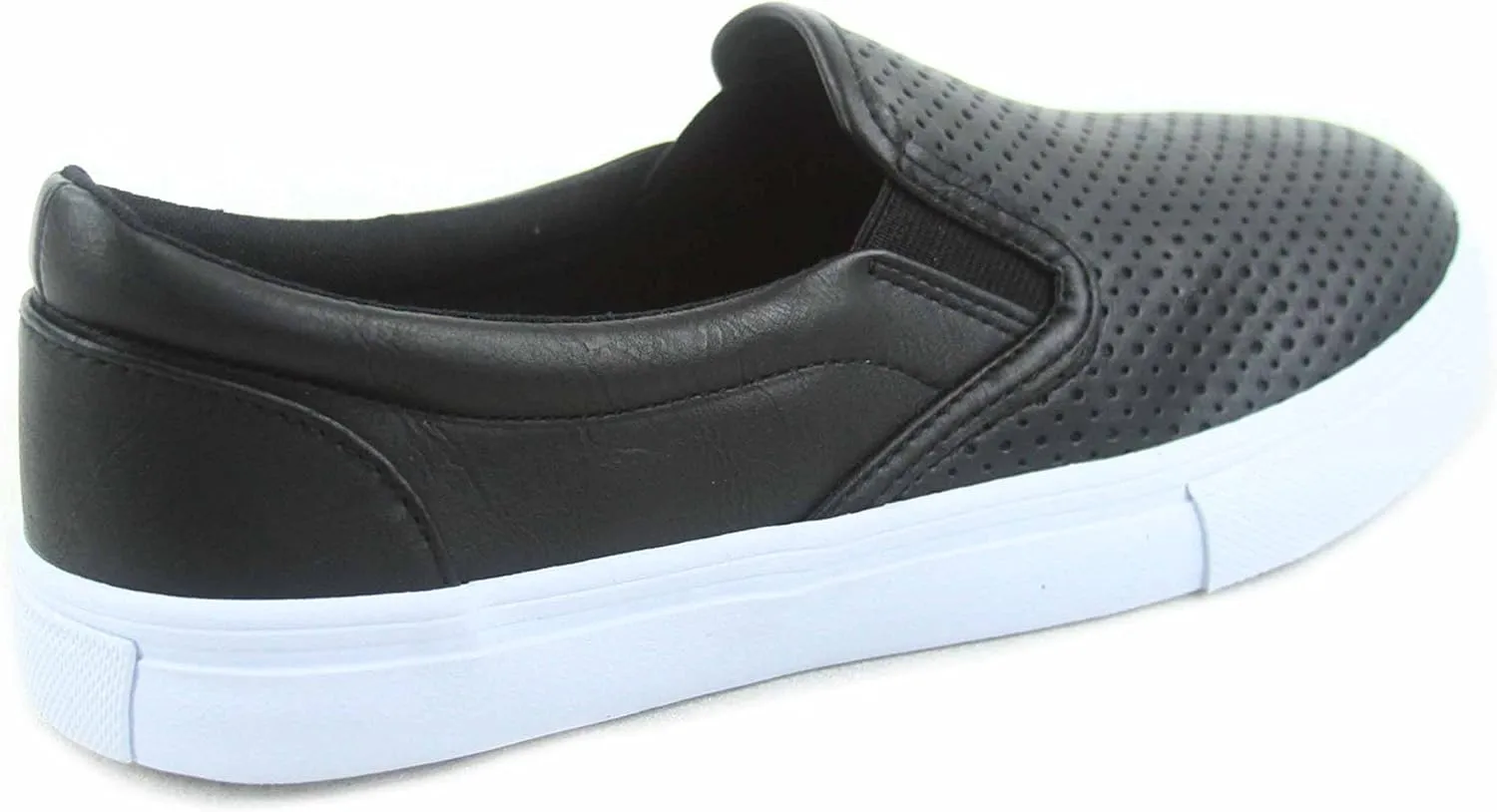 SODA Tracer-s Women's Cute Perforated Slip On Flat Round Toe Sneaker Shoes