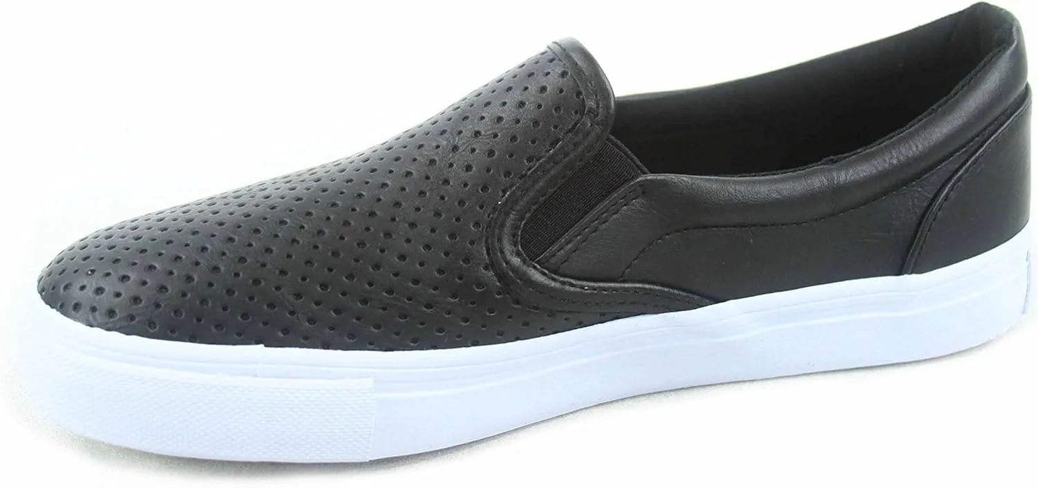 SODA Tracer-s Women's Cute Perforated Slip On Flat Round Toe Sneaker Shoes