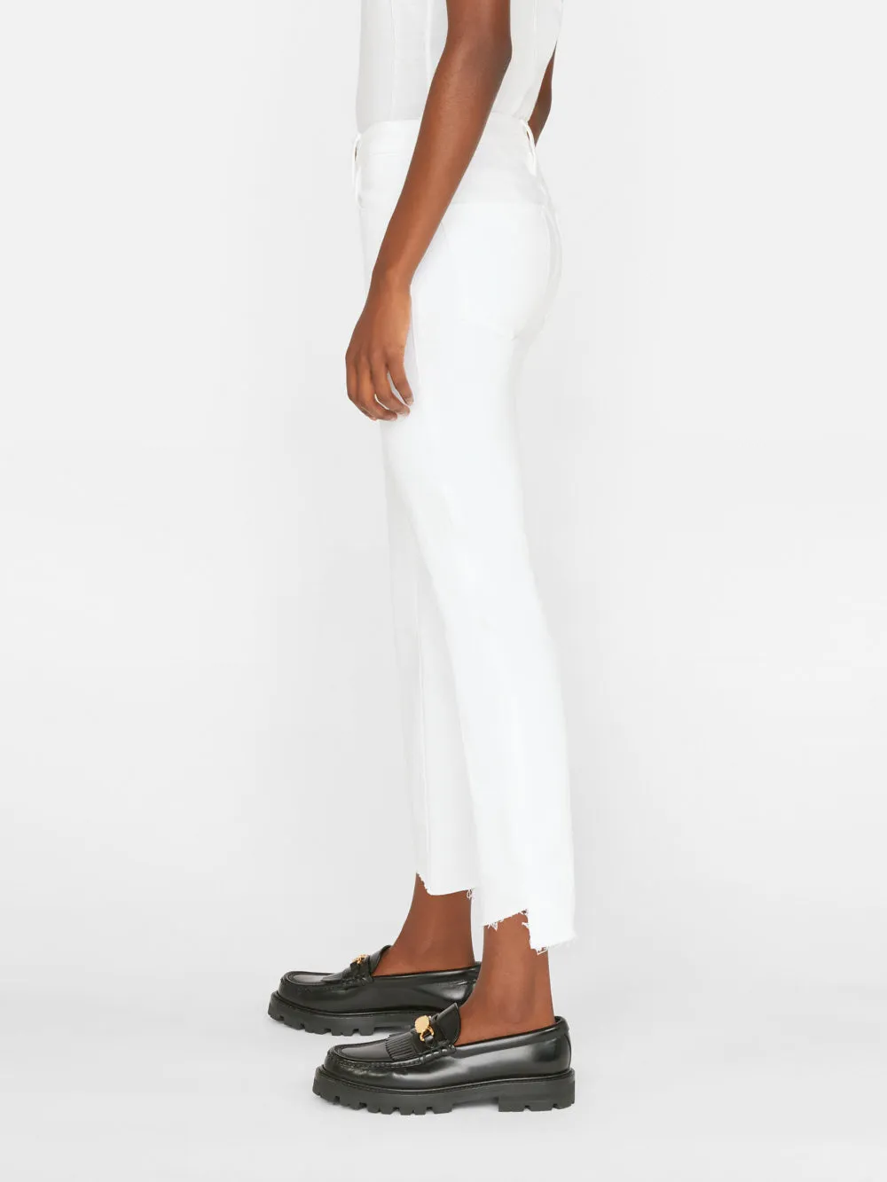 Straight Le High Blanc Supportive -- Cascade Hem Localized shipping