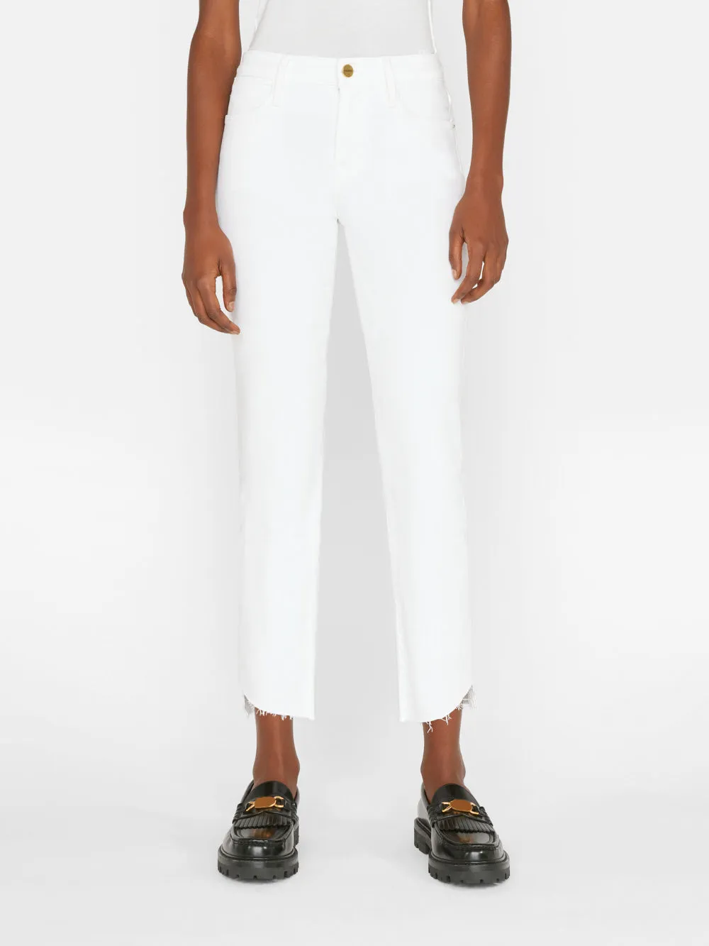 Straight Le High Blanc Supportive -- Cascade Hem Localized shipping