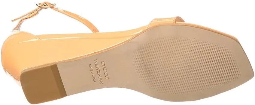 Stuart Weitzman Nudistcurve 50 Patent Wedge Sandal