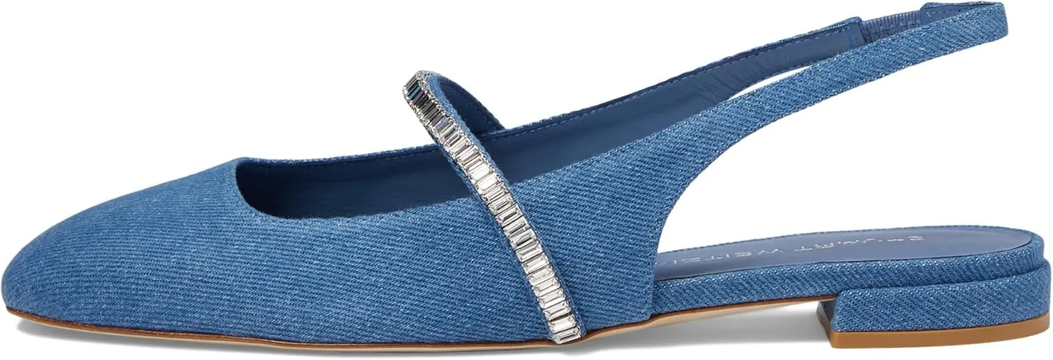 Stuart Weitzman Women's Stefanie Slngback Flat Ballet