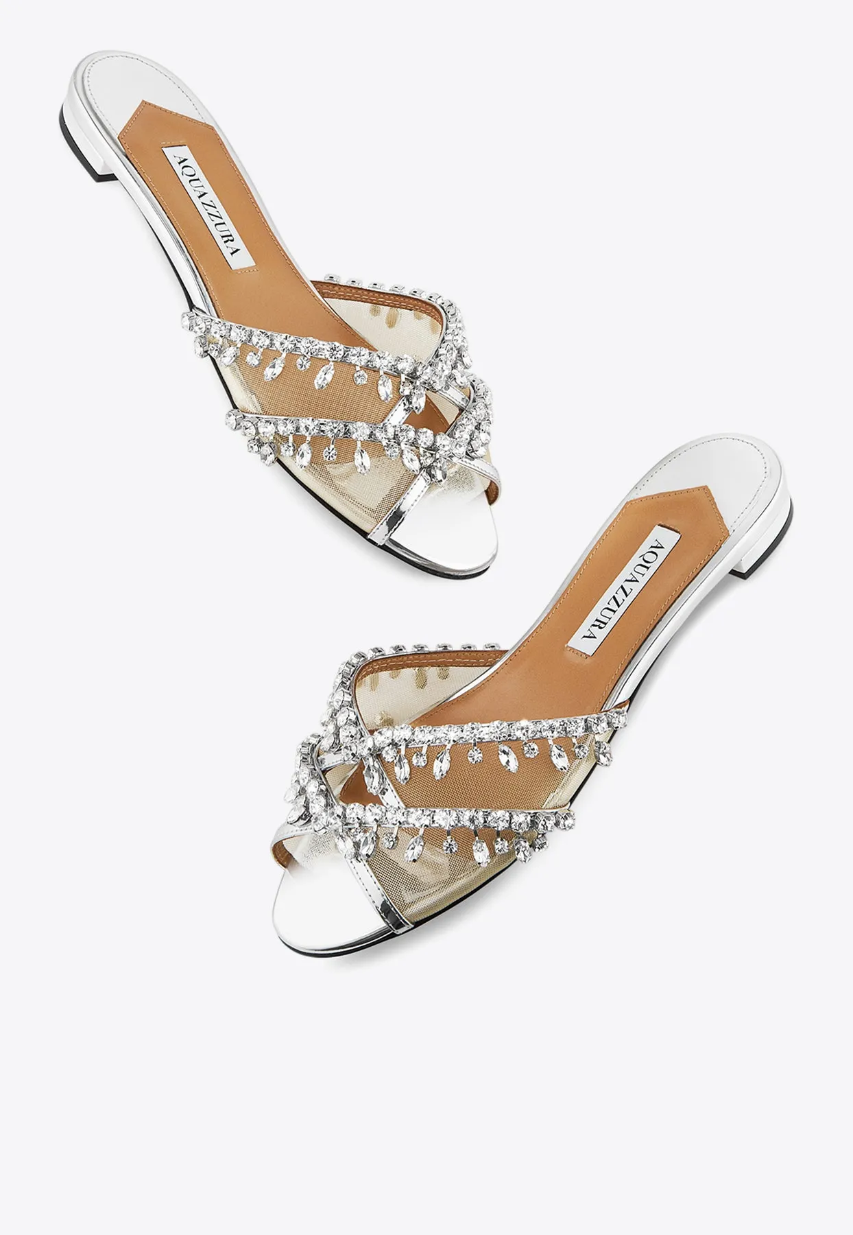 Temptation Crystal Flat Sandals