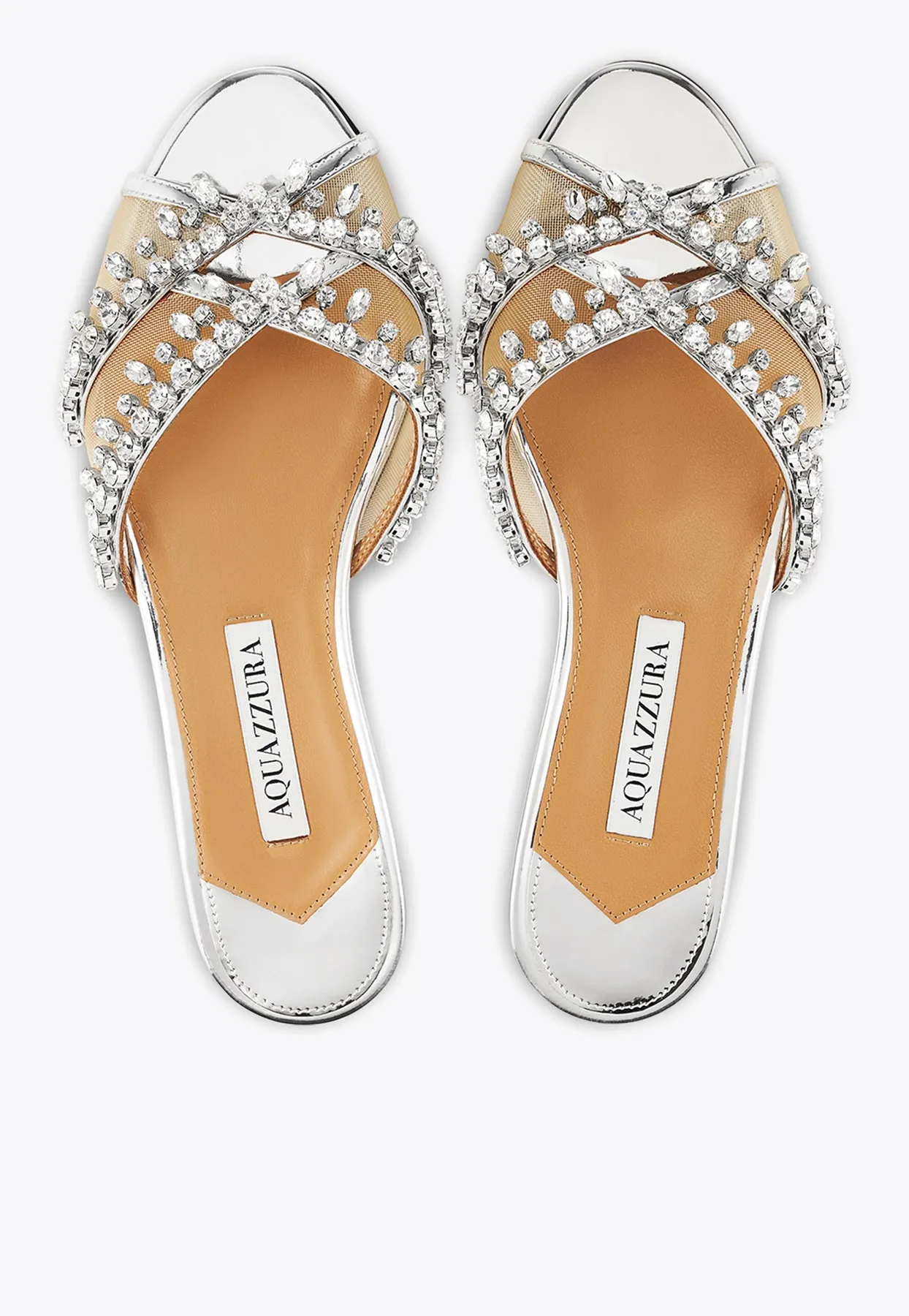 Temptation Crystal Flat Sandals