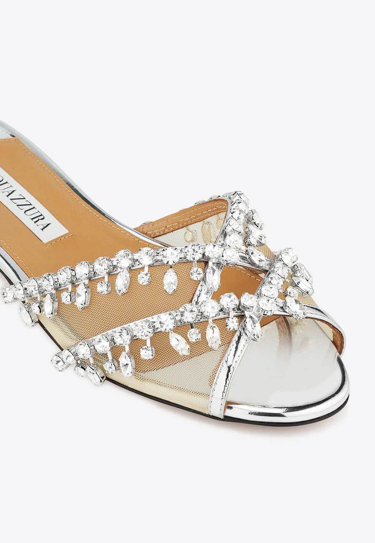 Temptation Crystal Flat Sandals