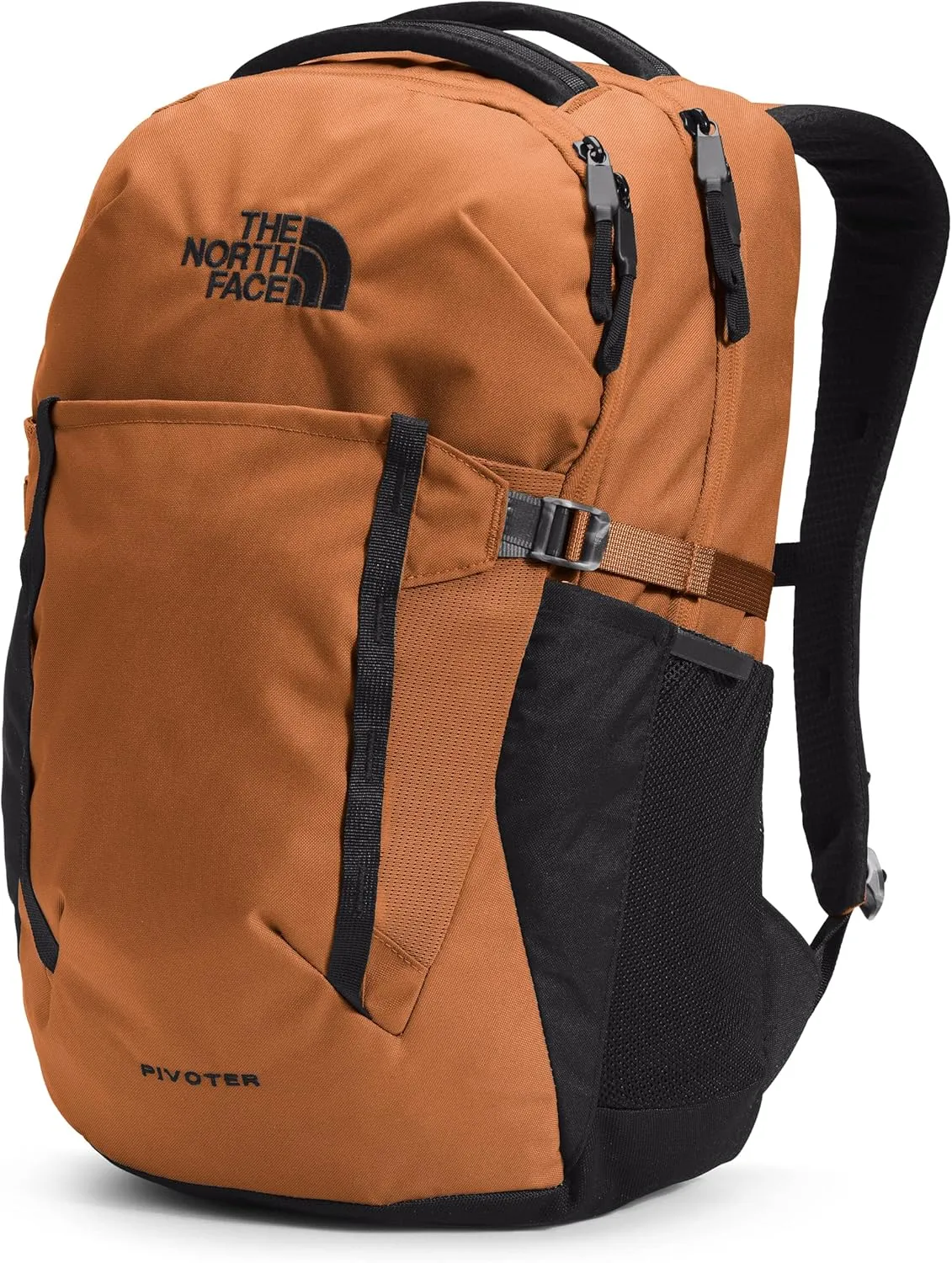 The North Face Pivoter Mens Backpack Leather Brown/TNF Black 29L