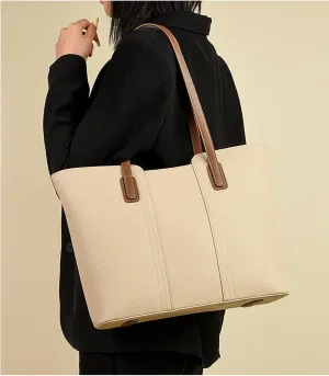 Tote Bag Faux Leather for Women Top Handle Satchel Purse