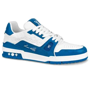 Trainer '54' White Blue Sneaker