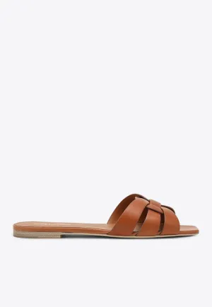 Tribute Leather Flat Sandals