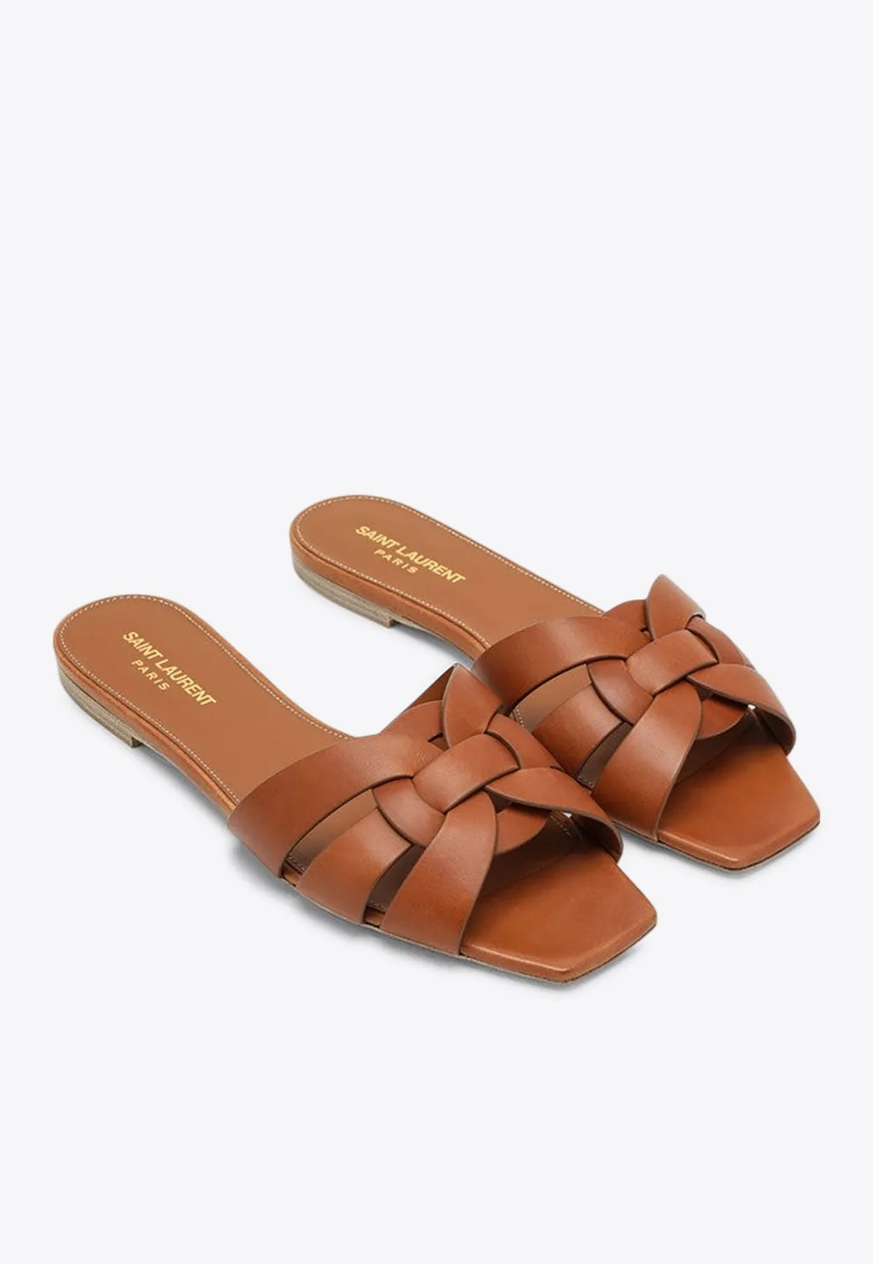 Tribute Leather Flat Sandals