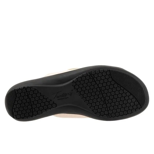 Trotters Women's Ruthie Sandals Ivory Croco