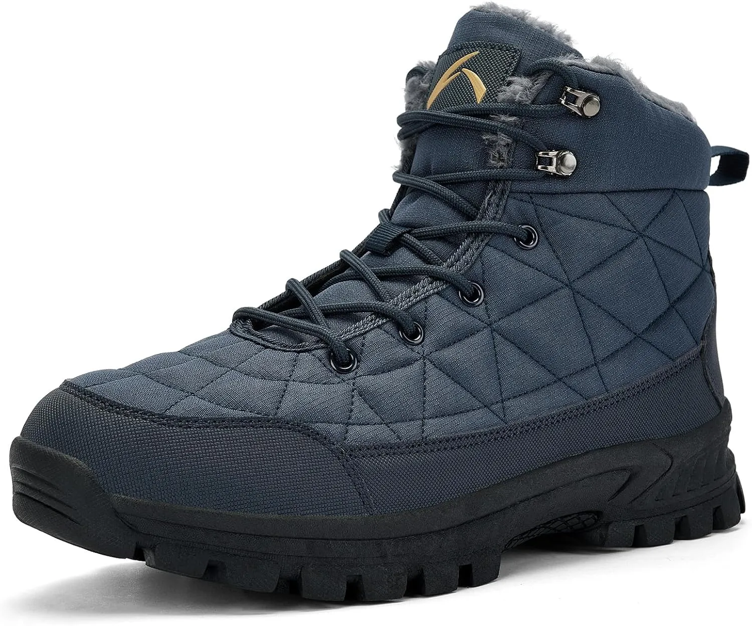 UPSOLO Men's Winter Warm Snow Work Boots