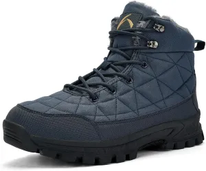 UPSOLO Men's Winter Warm Snow Work Boots